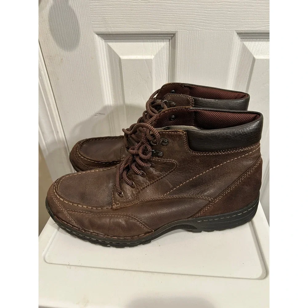 Dockers Moc Toe Boots Mens Size 10.5 Brown Leather Chukka Mid Top Shoes